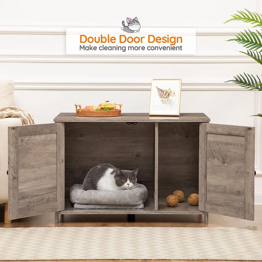 Litter Box Cabinet, Greige