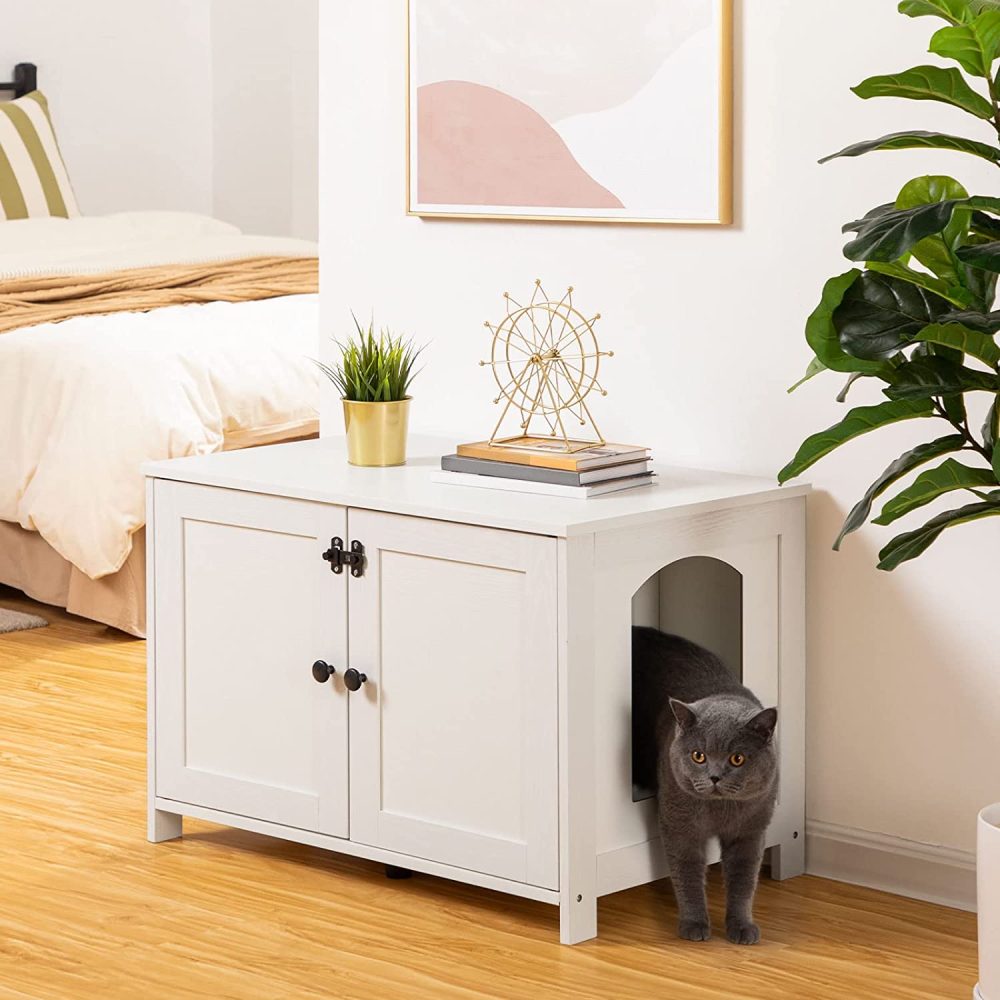 Litter Box Cabinet, Greige