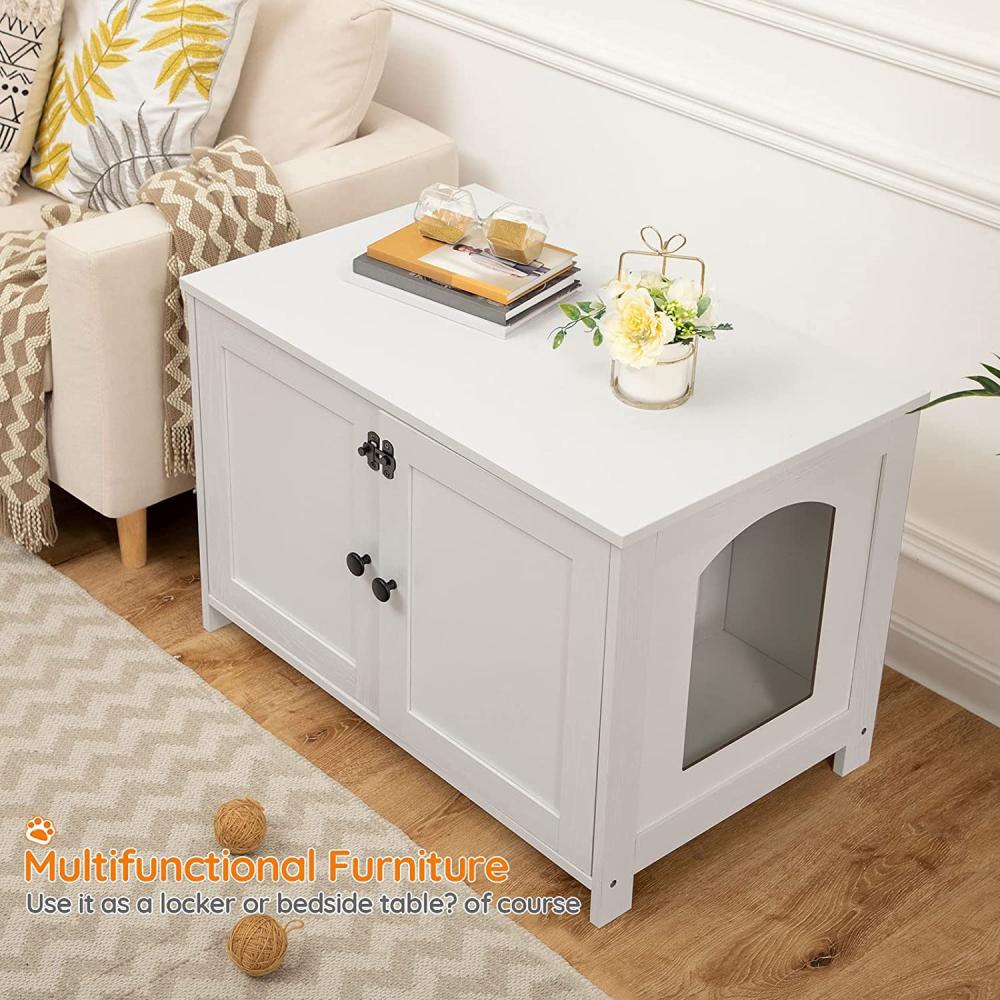 Litter Box Cabinet, Greige: image 8