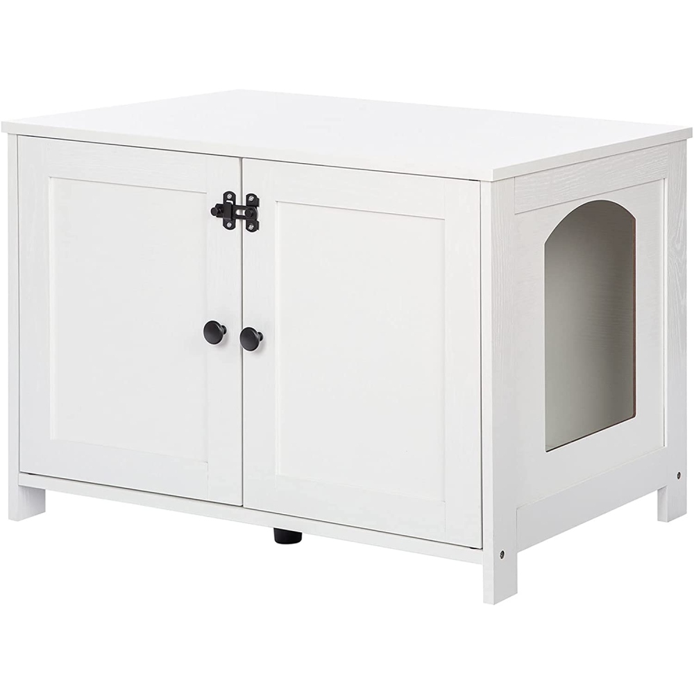 Litter Box Cabinet, Greige: image 9