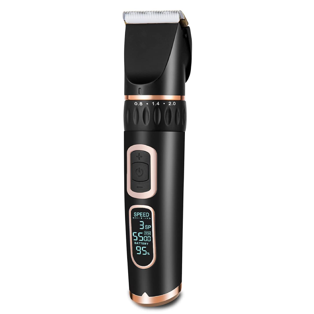 Cordless Grooming Clippers with Ceramic Blade, Black and silver: image 6