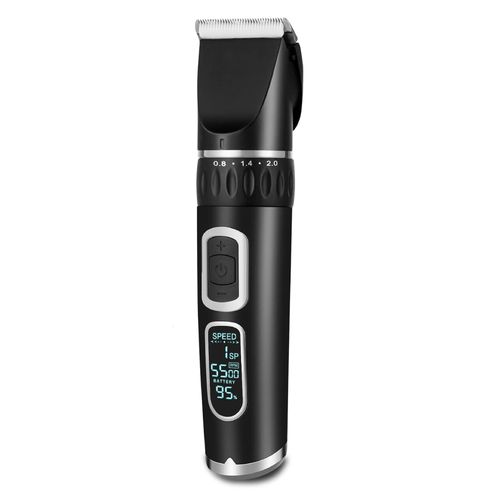 Cordless Grooming Clippers with Ceramic Blade, Black and silver: image 7