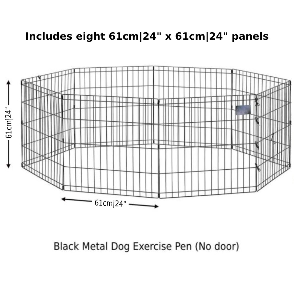 Folding Metal Exercise Pen, Gold zinc with door: image 3