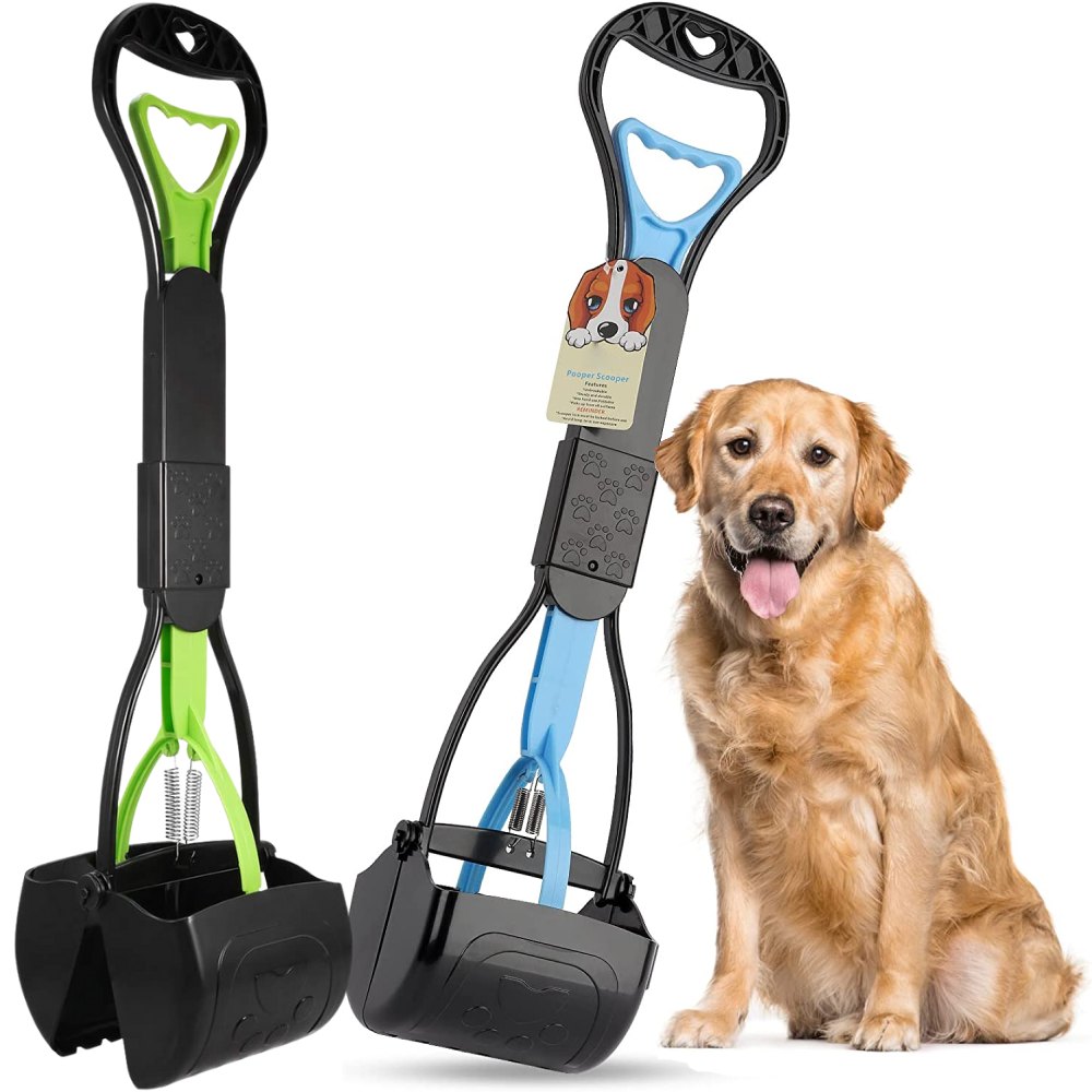 Long Handle Waste Scooper, Blue: image 3