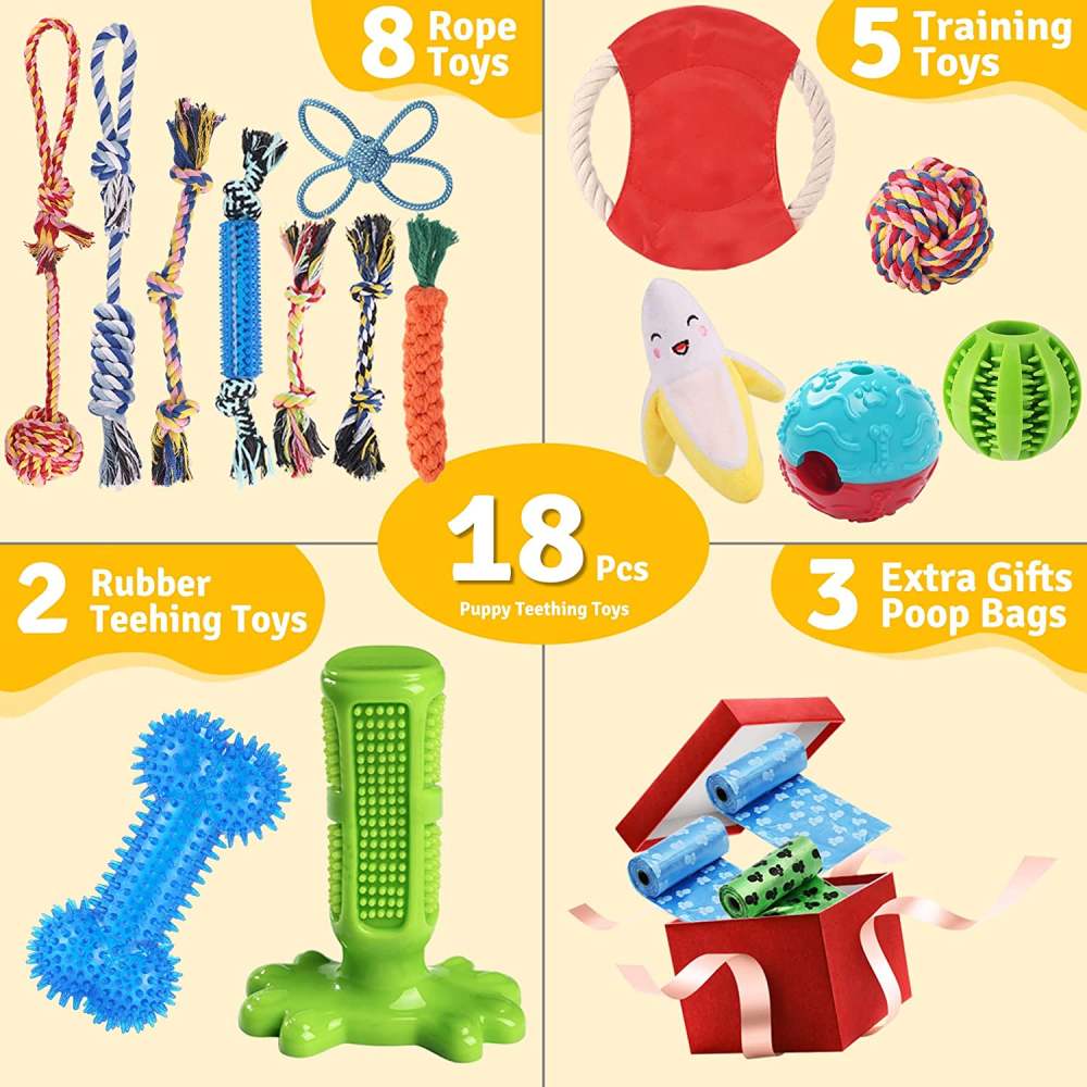 Eighteen Piece Puppy Toy Set: image 3