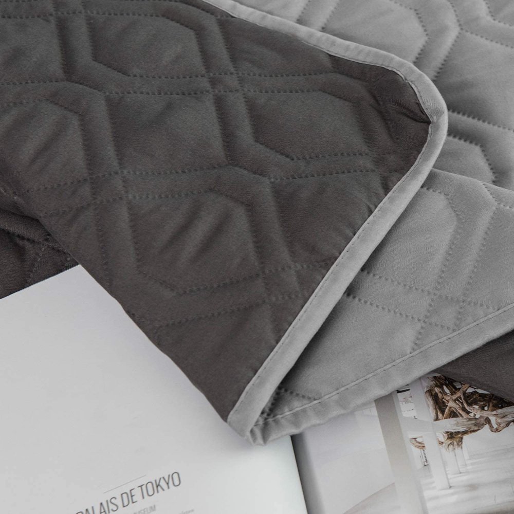 Reversible Furniture Protector Blanket, Sand and stone blue: image 5