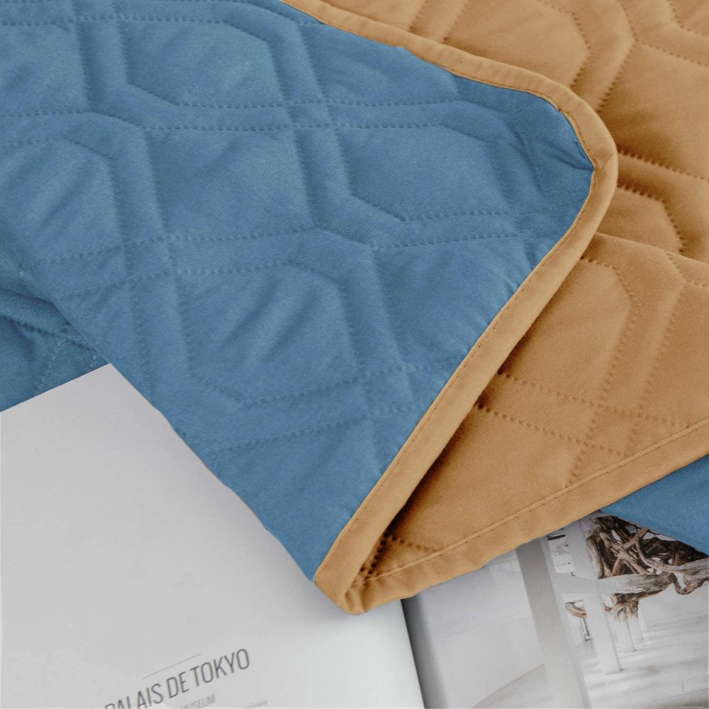 Reversible Furniture Protector Blanket, Sand and stone blue: image 8