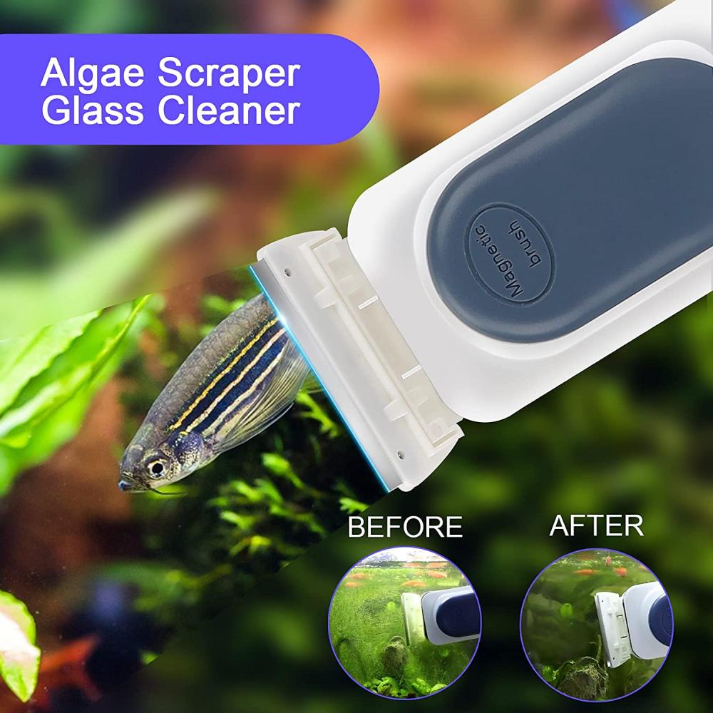 Magnetic Glass Cleaner with Two Blades