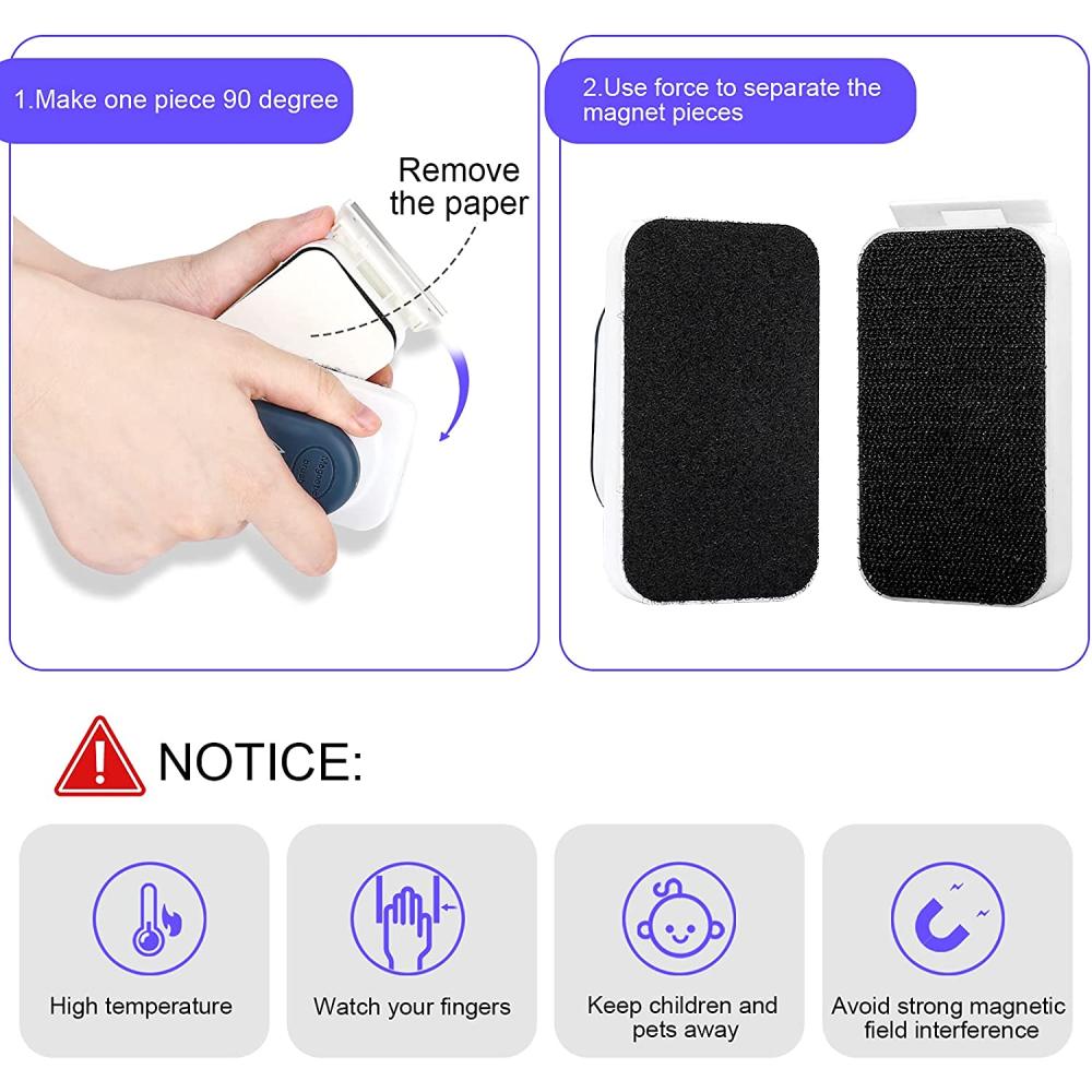 Magnetic Glass Cleaner with Two Blades