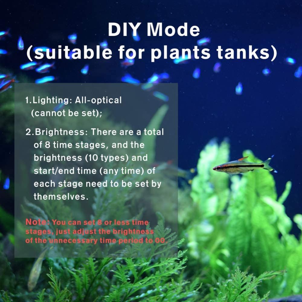 Programmable Aquarium LED with Extendable Bracket, 72W, for 48 to 55 inch tanks: image 9